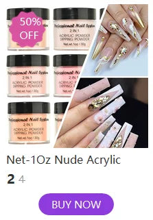 120ml EMA Polymer Acrylic Liquid & Powder - Pink Nail Builder for Dipping, Carving, Acrylic Powder, and Nail Tip Extensions