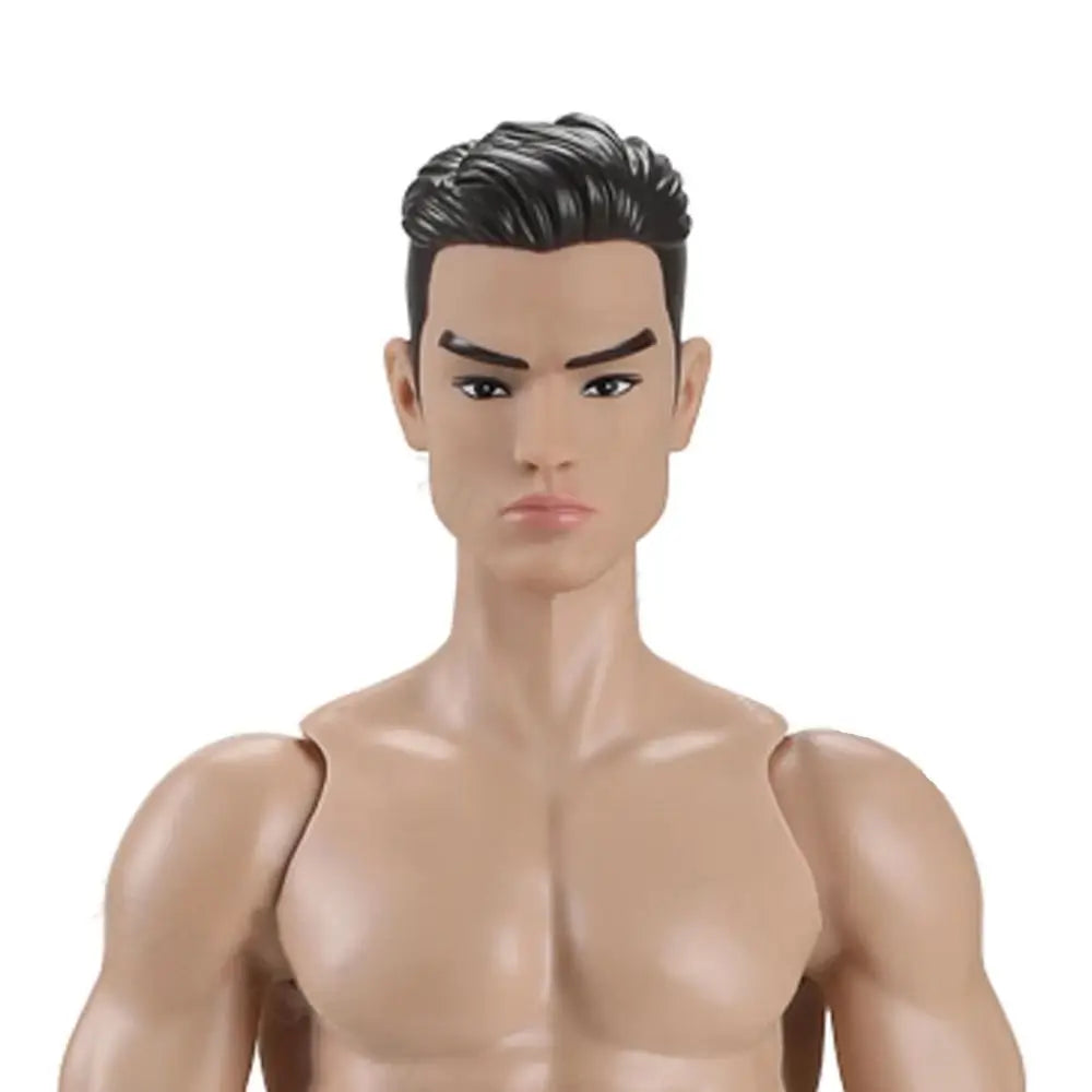 1/6 Male Action Figure Doll — 35cm Multi-Joint Strong Man Body with 13 Joints DIY Toy (White/Normal/Tan)