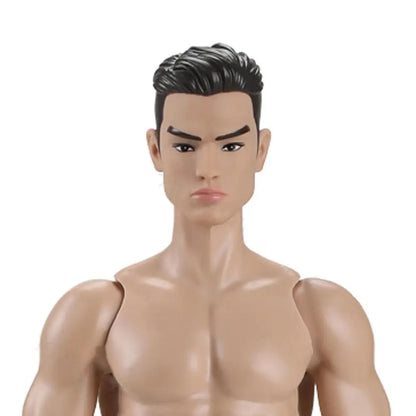 1/6 Male Action Figure Doll — 35cm Multi-Joint Strong Man Body with 13 Joints DIY Toy (White/Normal/Tan)