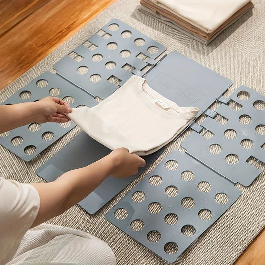 Plastic Clothes Folding Board - Easy Kids Laundry Folder for Quick Shirt Folding | Home Storage Tool for Kids and Adults