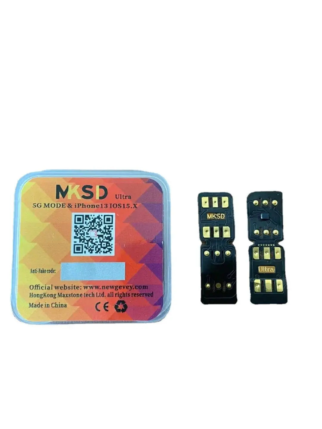 MKSD Ultra V5.5 Unlocking Card Stickers – Compatible with iPhone 6-13 Series (Black & Blue Options)