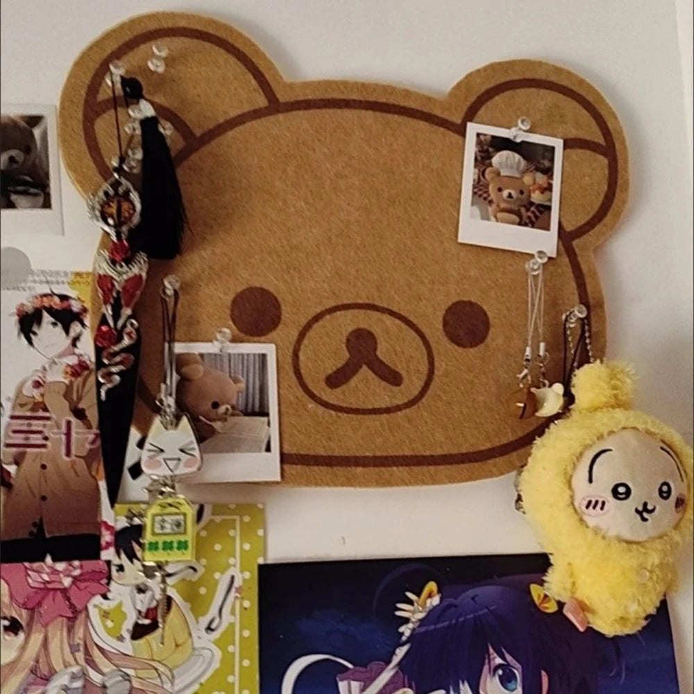 Cartoon Felt Message Board - Cute No-Drill Wall Decor & Photo Display for Dorms and Home