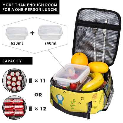 Totoro Miyazaki Anime Insulated Lunch Tote Bag – Portable Thermal Cooler for School & Office