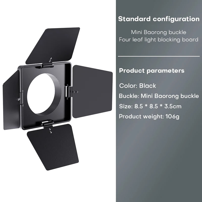 80W Dual Color Temperature COB Photography Light - Professional LED Video Light, Portable Handheld Fill Light with Mini Bowens