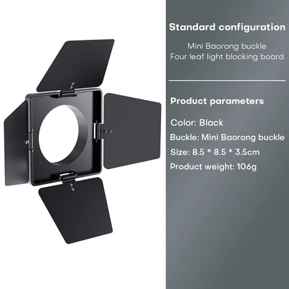 80W Dual Color Temperature COB Photography Light - Professional LED Video Light, Portable Handheld Fill Light with Mini Bowens