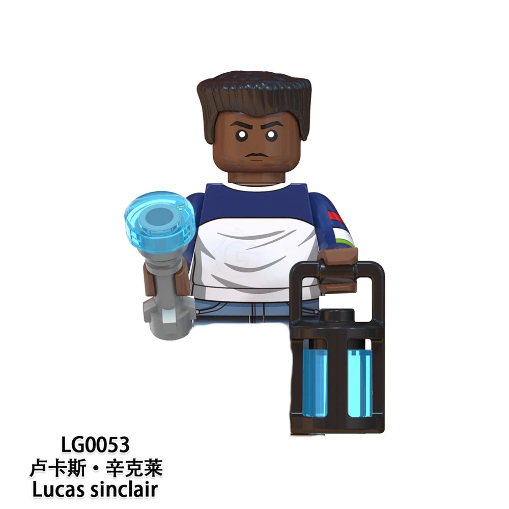 The Terrible Movie Upside-Down Model Building Block Set – Dustin, Mike, Lucas & Eleven Action Figures Toy for Kids