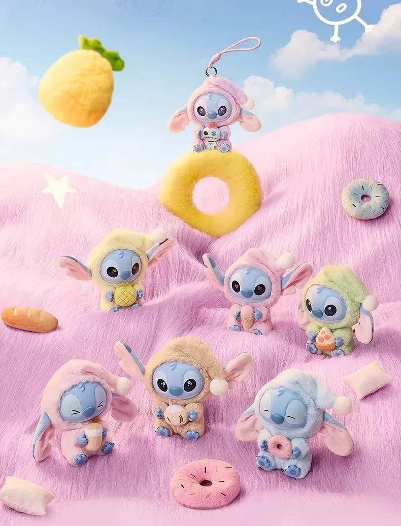 Miniso Disney Stitch Vinyl Blind Box – 'Eat Something Before Sleep' Series Mystery Bag Pendant Toy, Cute Collectible Gift for Adults