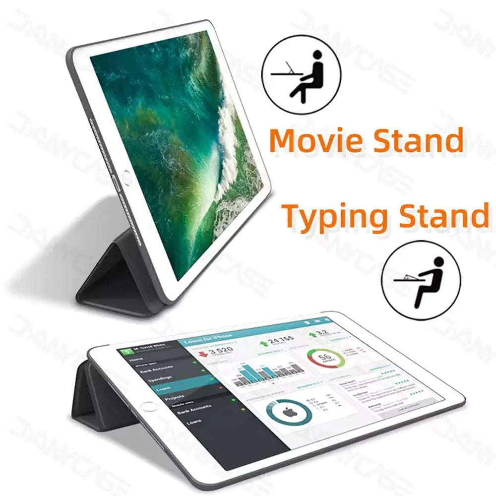 iPad Case for Air 11/13 M2 (2024), Pro 11/12.9/13, 10th Gen, Mini 6 – Protective Cover for 9.7" to 13" Models