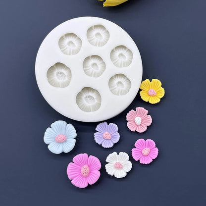 Flower Daisy Silicone Mold — Sugarcraft, Fondant & Cupcake Baking Tool for Cake Decoration