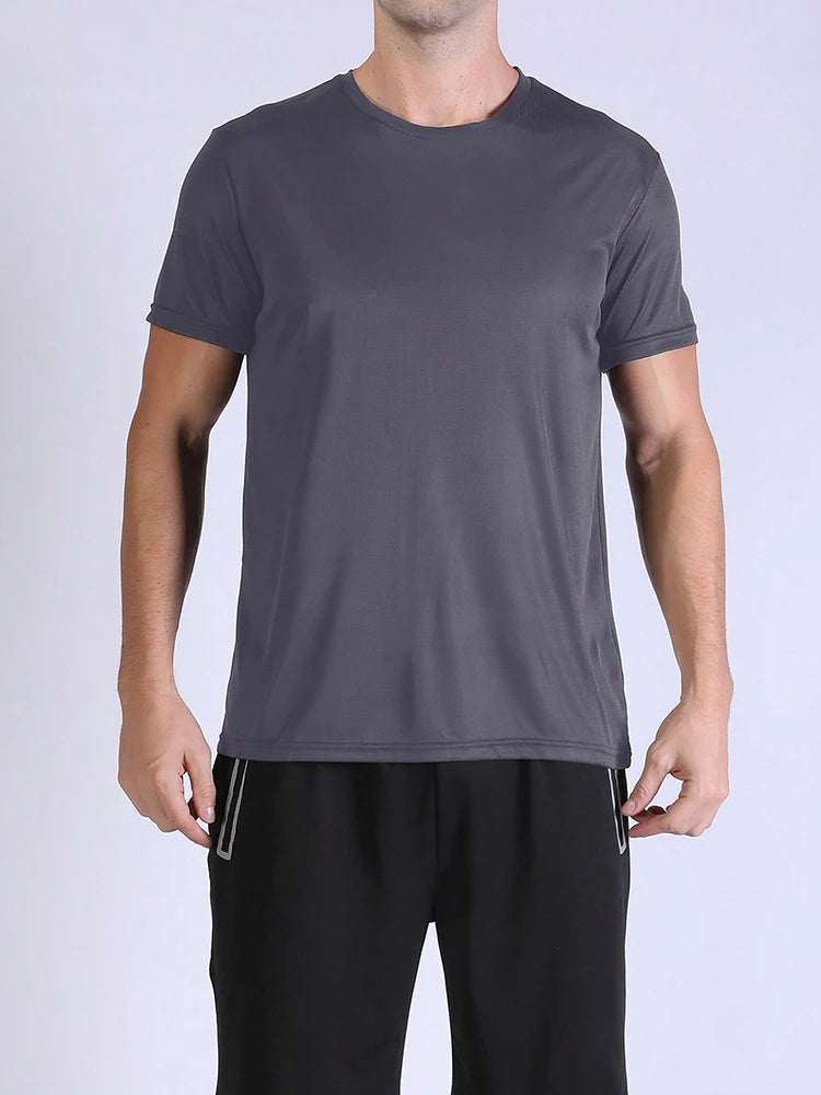 5PCS Men’s Quick Dry Sports T-Shirts – Ultralight Breathable Workout Tops for Running, Training & Gym
