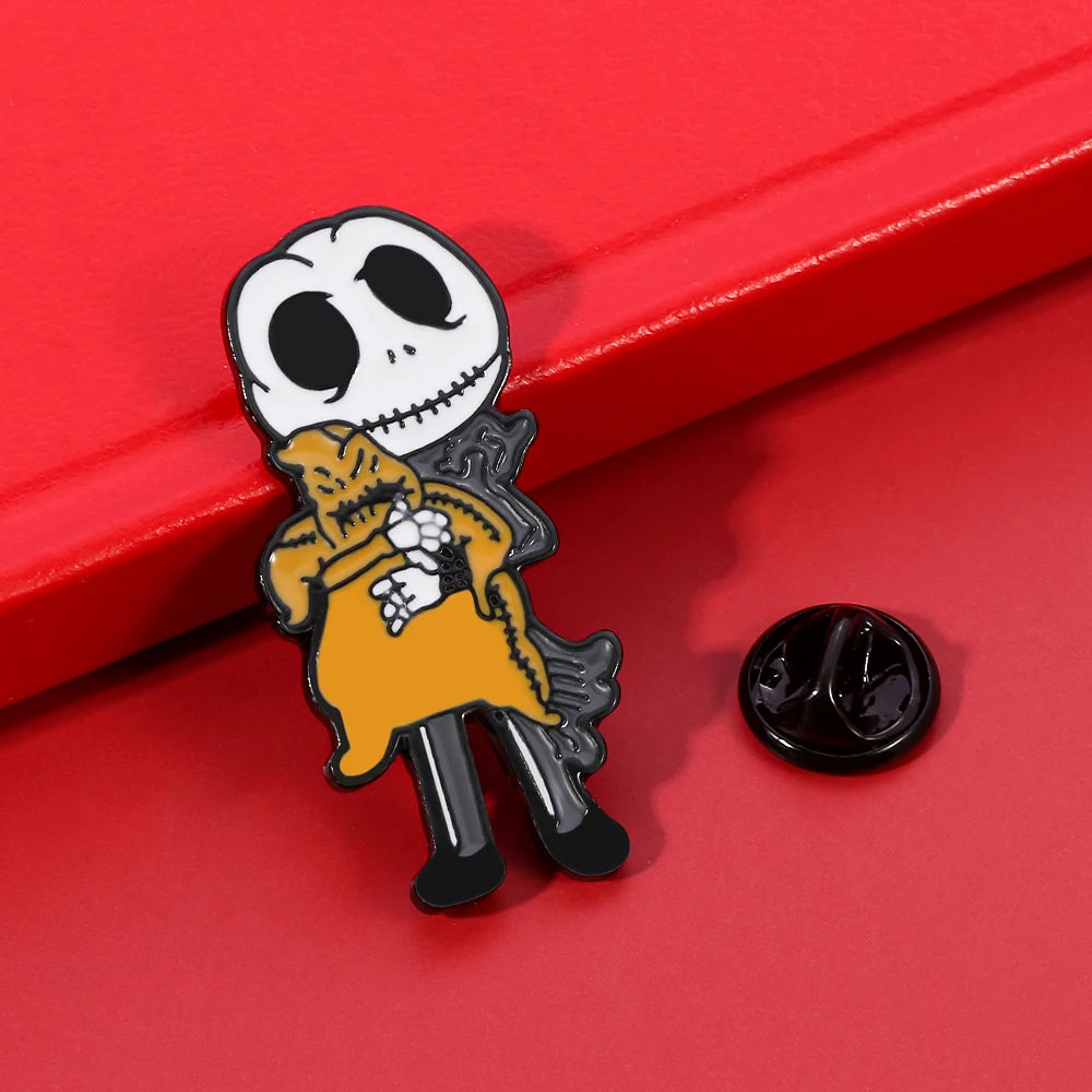 Nightmare Before Christmas Enamel Pin - Metal Lapel Badge for Backpacks, Jeans & Clothing Accessories