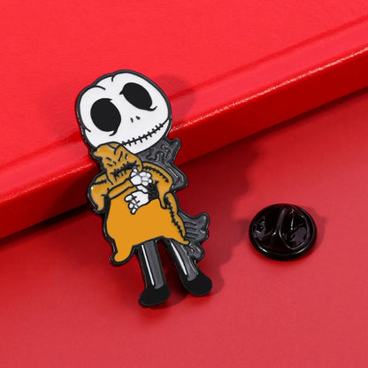 Nightmare Before Christmas Enamel Pin - Metal Lapel Badge for Backpacks, Jeans & Clothing Accessories