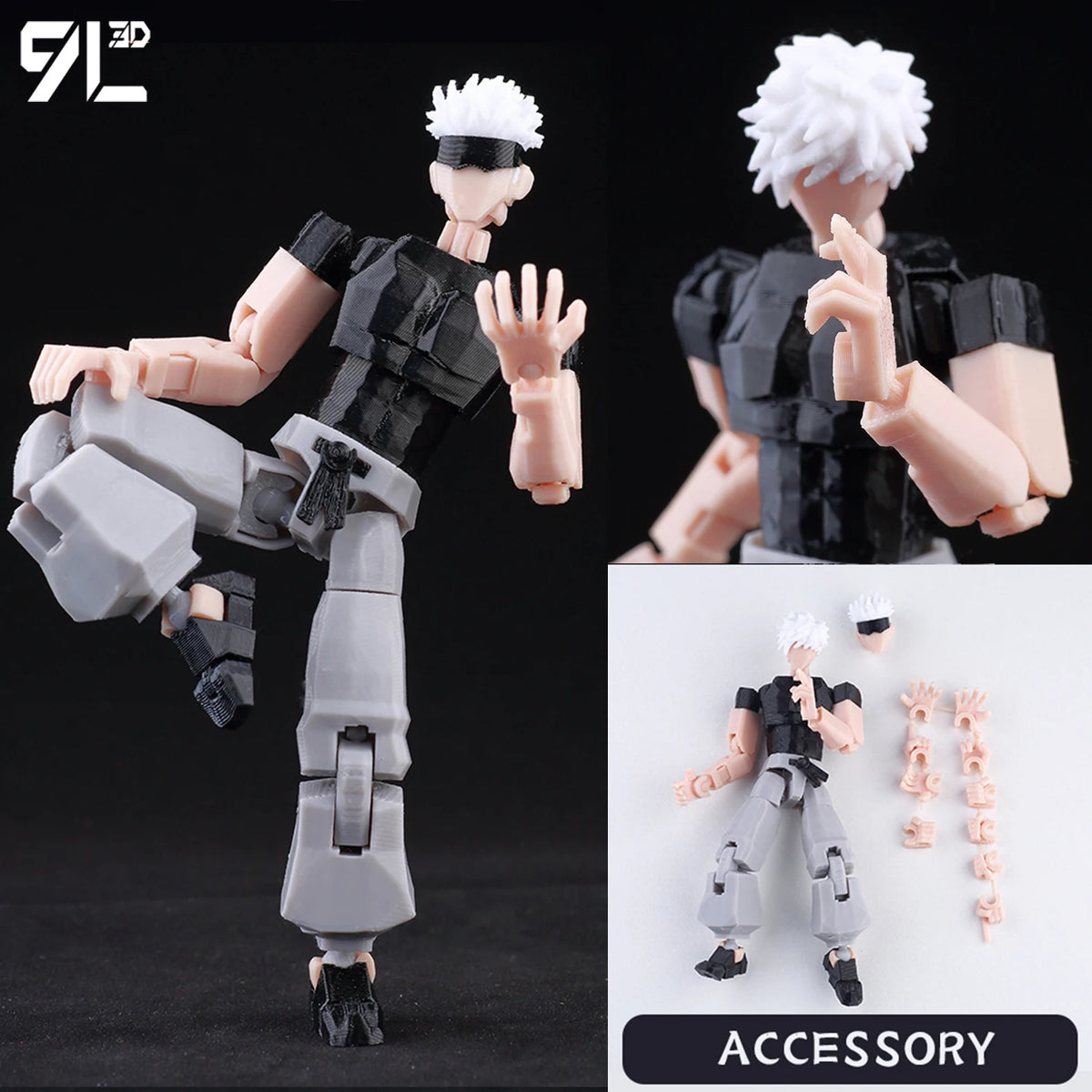 Venom Spider-Man Lucky13 Dummy13 Action Figure - 3D Printed T13 Multi-Jointed Anime Collectible Toy