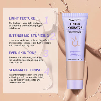 Strong Coverage Tinted Hydrator Makeup – Semi-Matte Finish for Women, Evens Skin Tone & Naturally Moisturizes