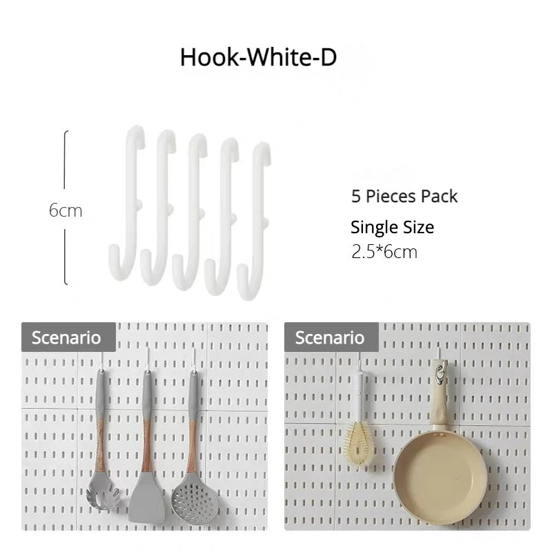 DIY Pegboard Hanging Shelf & Hooks – Wall Organizer for Garage, Kitchen & Room, No-Drill Storage Solution