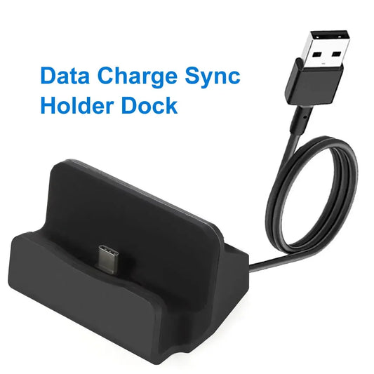 USB Data Charging Dock for iPhone 15/14/13/12/11 Pro - Type-C Phone Holder Charging Stand for Samsung, Android & More