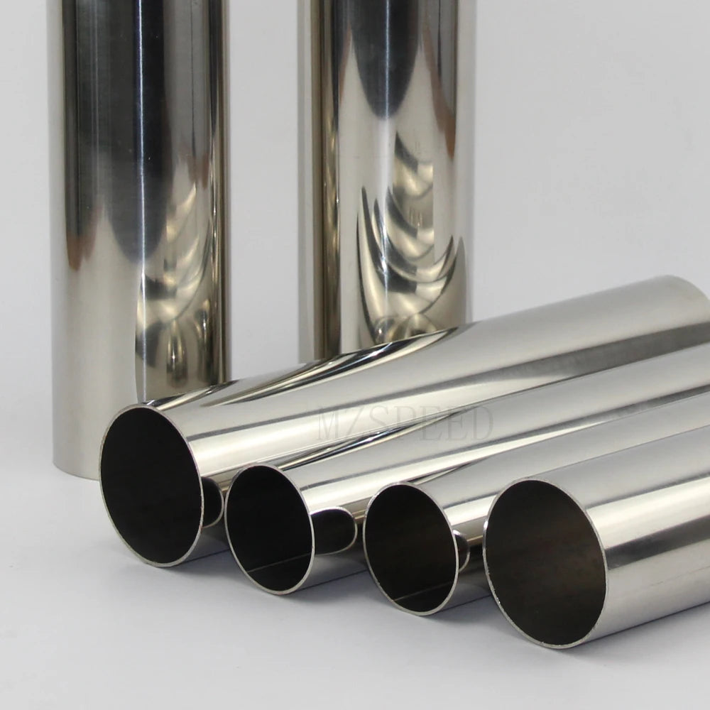 304 Stainless Steel Exhaust Pipe Connector Tube – 1.2mm Thick Muffler Connection Pipe (32–89mm Diameter) for Automotive Use