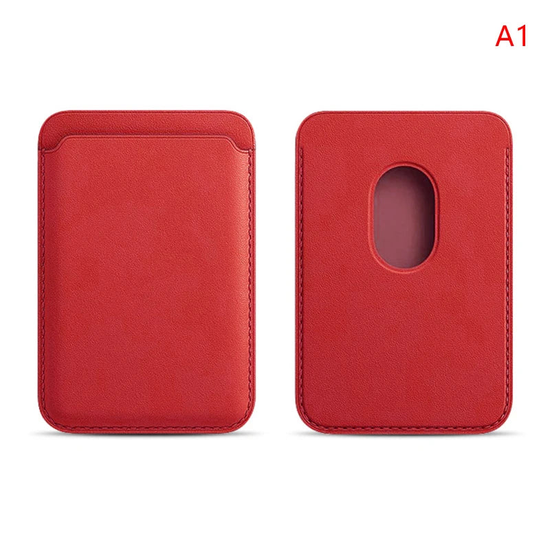 Luxury Magnetic Leather Wallet Case for iPhone 12–16 Pro Max — MagSafe Card Holder Phone Cover