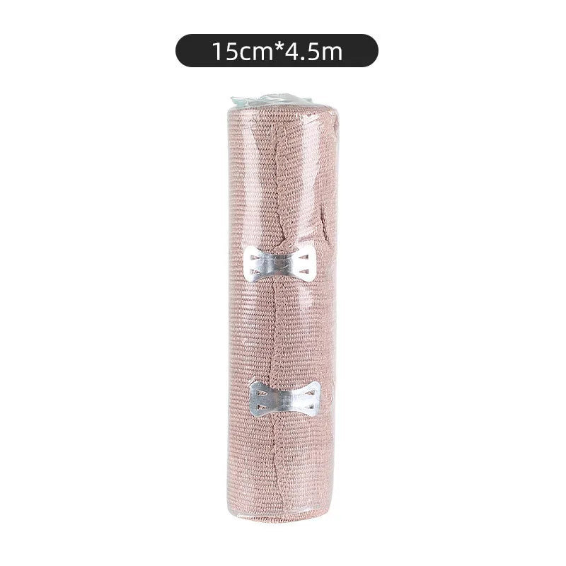 Elastic First Aid Bandage - Stretch Wound Dressing Wrap for Outdoor Sports and Sprain Support