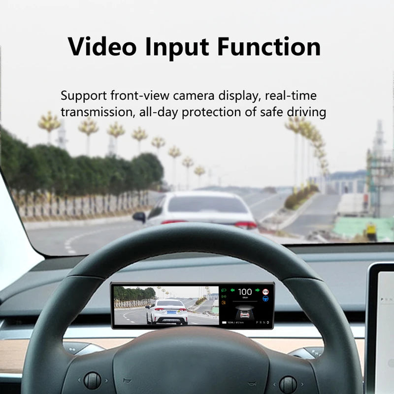 Carbar 8.8" Smart Dashboard Touch Screen – Wireless CarPlay & Android Auto for Tesla Model 3 & Y, Free Air Vent Camera