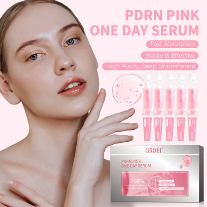 10pcs PDRN Pink One-Day Serum – Deep Moisturizing, Repairing, Brightening & Anti-Sagging Skin Care Essence