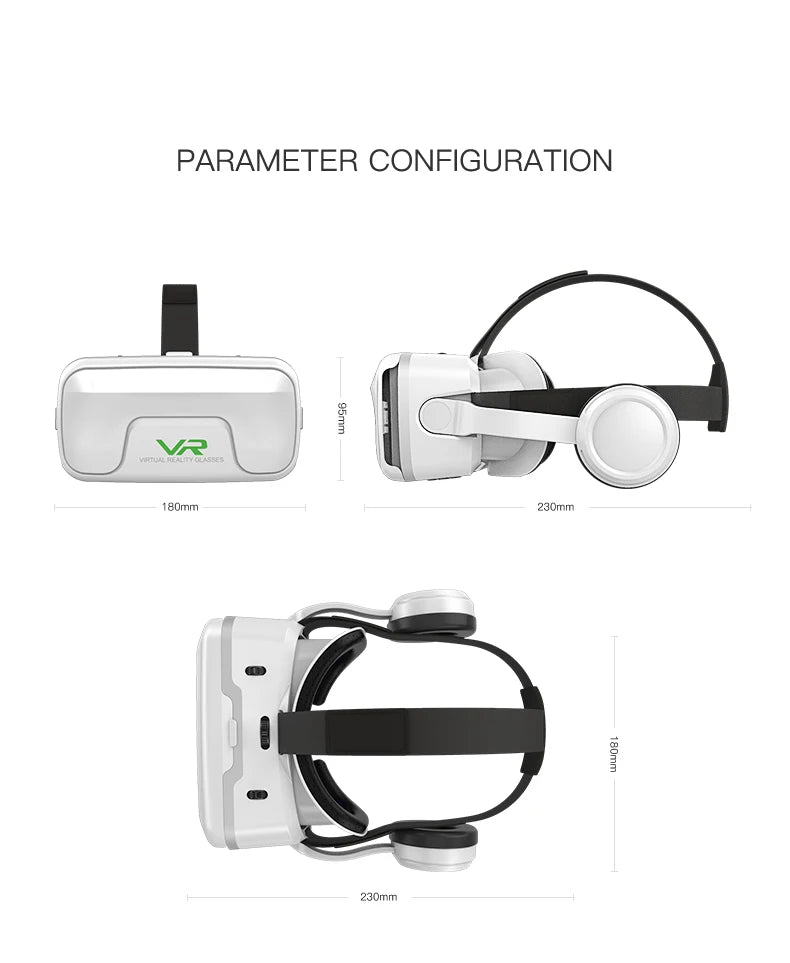 Shinecon 3D VR Glasses – Virtual Reality Headset with Controller for Smartphone Gaming