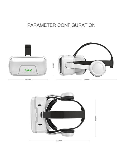 Shinecon 3D VR Glasses – Virtual Reality Headset with Controller for Smartphone Gaming