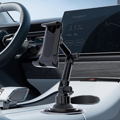 Universal Car Cup Holder Tablet Stand - Phone & iPad Mount for Smartphones and Devices Up to 11 Inch