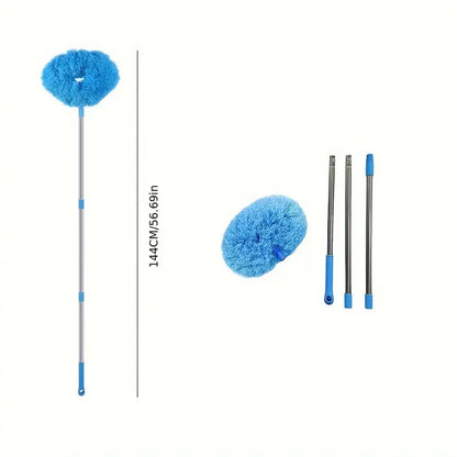 Ceiling Fan Cleaner Duster with Extension Pole – Removable Dust Brush for Ceiling & Fan Cleaning Tool