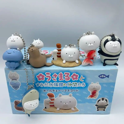 Rabbit Pills Ocean Partner Aquarium Blind Box - Sea Elf Penguin Pendant Bag Charm Surprise Gift