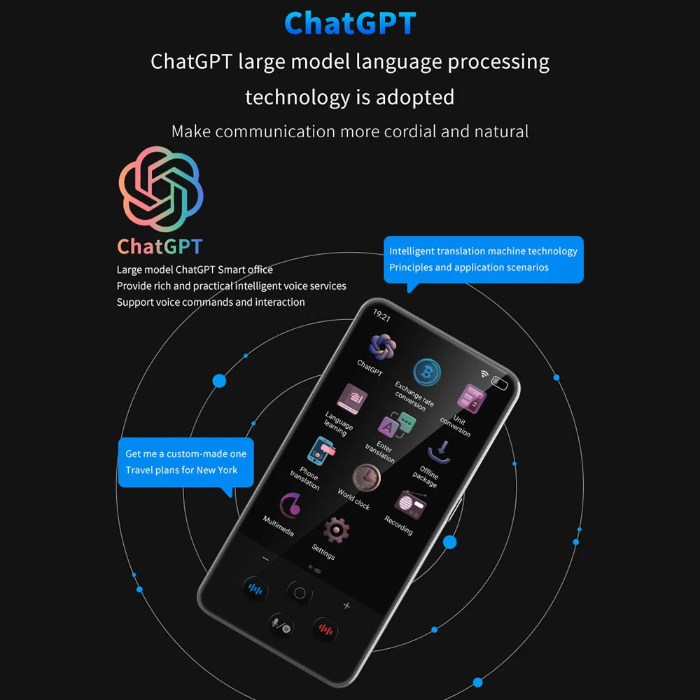 S85 Pro Language Translator Device – 138 Languages, 4-Inch Screen, Offline Voice & Video Translation, 8GB Storage, 2000mAh Battery