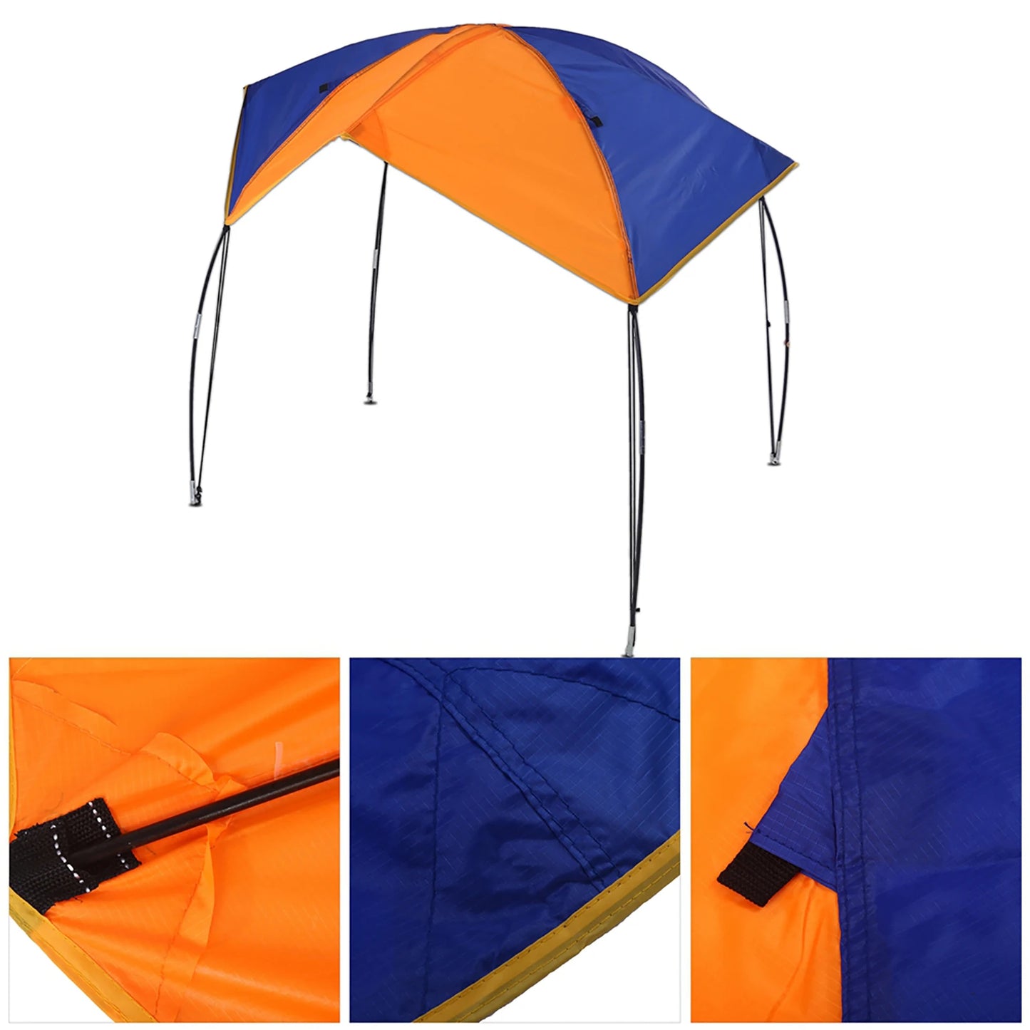 4-Person Boat Sun Shelter – Waterproof UV Protection Canopy for Kayak, Canoe & Inflatable Boat