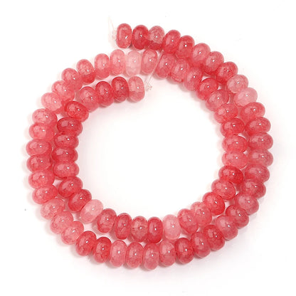 5x8mm Natural Abacus Rondelle Beads - Glass Wheel Loose Charms for DIY Bracelets & Jewelry Making Supplies