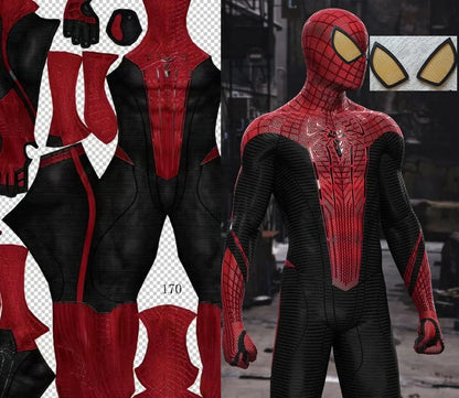 TASM1 Superhero Cosplay Bodysuit - Spandex Zentai Halloween Costume for Men