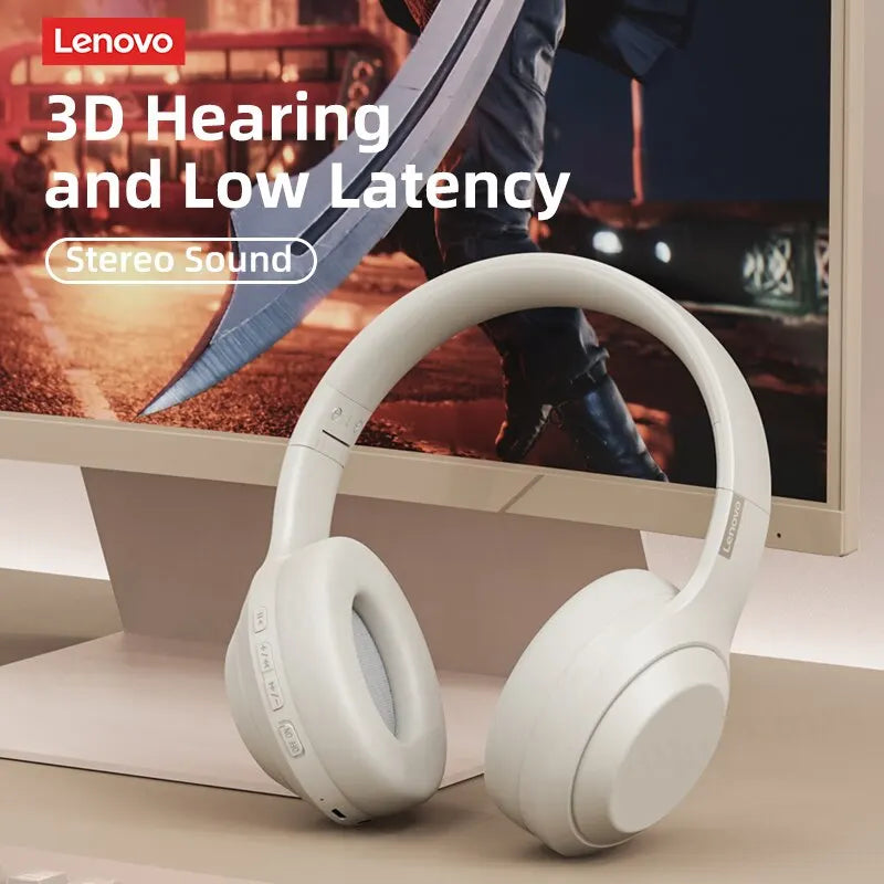 Lenovo Thinkplus TH10 TWS Bluetooth Earphones – Stereo Headphones with Mic for iPhone, Samsung, Android & iOS Devices