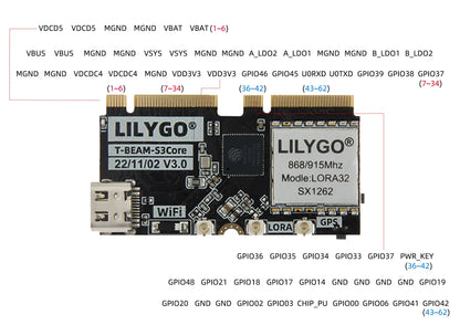 LILYGO T-Beam Supreme ESP32-S3 LoRa Development Board - GPS OLED IMU PMU Wireless IoT Module