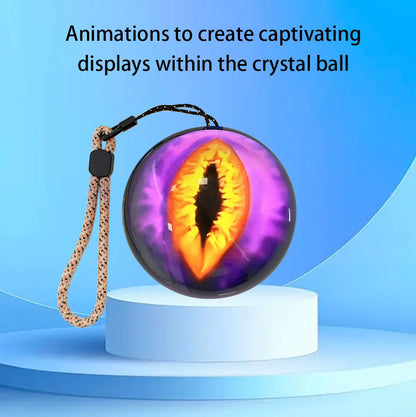 7cm 3D Crystal Ball Display - DIY Electronic Video Playback Globe & Gift for Family, Friends and Graduation