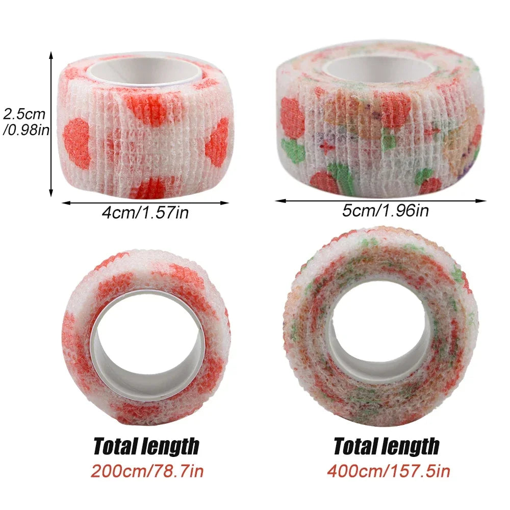 Self-Adhering Elastic Bandage Wrap - 5PCS Cohesive First Aid & Sports Support Wraps