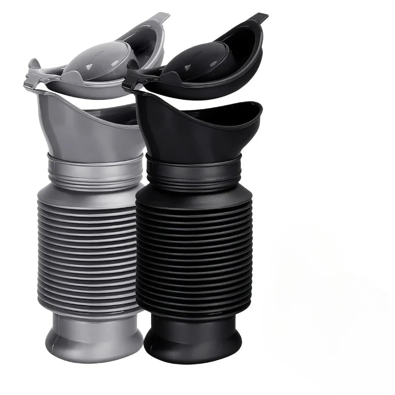 Portable Unisex Urinal Bottle - Leak-Proof Collapsible Emergency Travel Urinal for Men and Women, Ideal for Cars and Outdoor Use