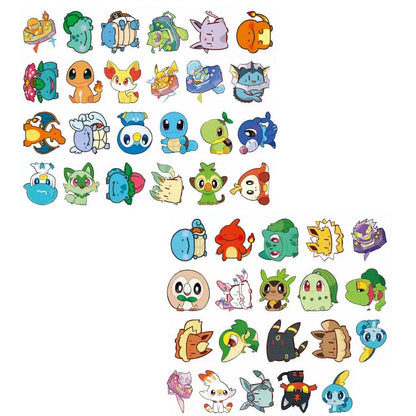 50PCS Pokémon Resin DIY Accessories - Cute Kawaii Phone Case Charms, Decorative Patches & Craft Embellishments