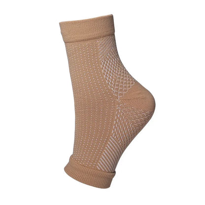 Sports Ankle Support Brace – Compression Sleeve Sock for Plantar Fasciitis, Achilles Tendonitis & Heel Pain