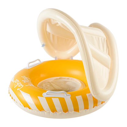 Inflatable Kids Swim Seat - Tear-Resistant Pool & Beach Water Toy with Fun Car Horn Design for Children