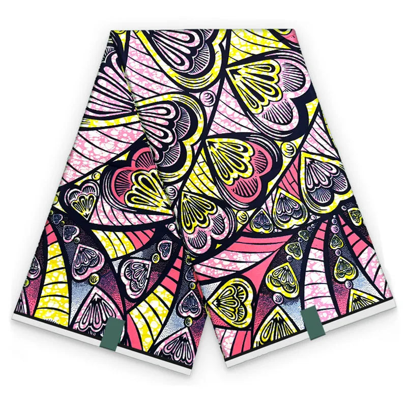 2026 African Ankara Wax Print Fabric - 100% Cotton Soft High Quality Original Real Wax Fabric for Party Dresses HH101
