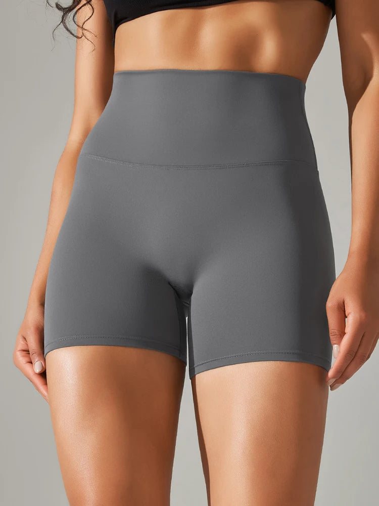 Women High Waist Yoga Legging Shorts - Squat Proof Quick Dry Fitness Cycling Shorts for Gym Workout & Sports