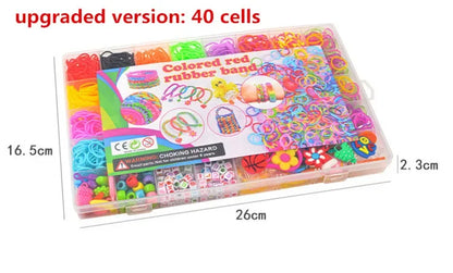 Creative Rainbow Loom Bands Set – Colorful DIY Rubber Bracelet Making Kit for Girls’ Crafts and Birthday Gifts