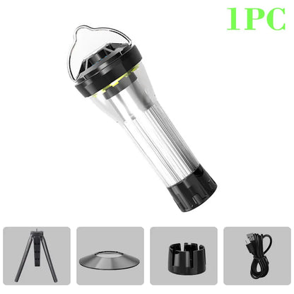 2200mAh Camping Lantern with Magnetic Base – LED Emergency Flashlight with 5 Lighting Modes, Blackdog Goal Zero Style