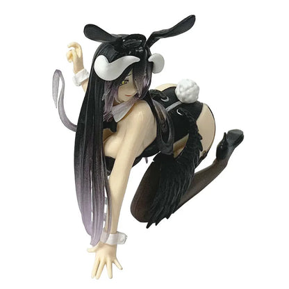 Albedo Bunny Girl Anime Figure - 11cm Kneeling PVC Collectible Model Ornament for Fans