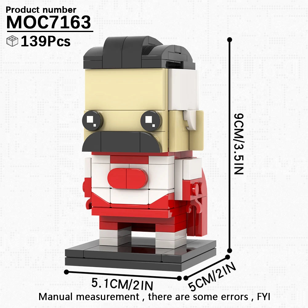 MOOXI Movie Series MOC BrickHeadz Building Blocks Set – DIY Educational Toy for Kids