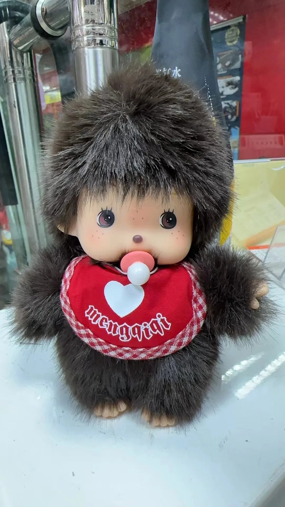 Kawaii Silver Medal Monkey Plush Doll 15cm – Cute Bag Pendant Toy Gift for Kids & Girls
