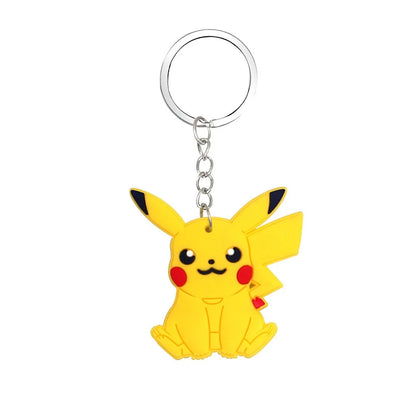 Pokémon PVC Keychain Set — Pikachu & Gengar Anime Figures, Cartoon Bag Pendant Accessories for Kids’ Birthday & Christmas Gifts